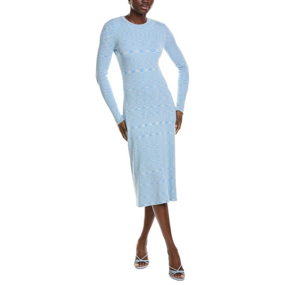 Amur Womens Myella Knit Dress, Blue